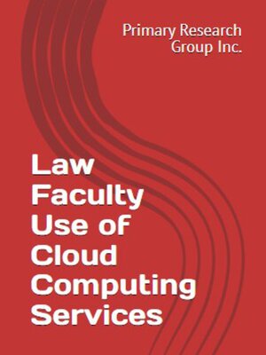 cover image of Law Faculty Use of Cloud Computing Services
